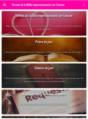 Versets biblique sur l amour android App screenshot 10