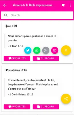 Versets biblique sur l amour android App screenshot 15