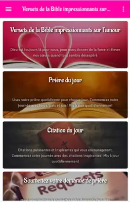 Versets biblique sur l amour android App screenshot 17