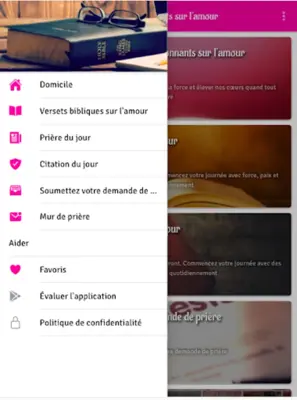 Versets biblique sur l amour android App screenshot 6