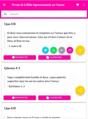Versets biblique sur l amour android App screenshot 8